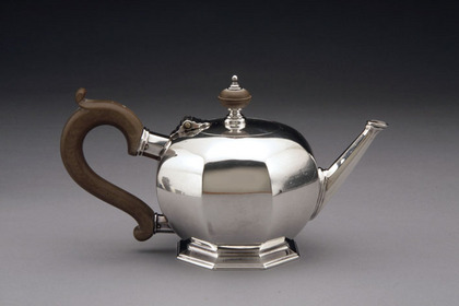 Antique Silver Octagonal Tea & Coffee Set (4 piece Bachelor)